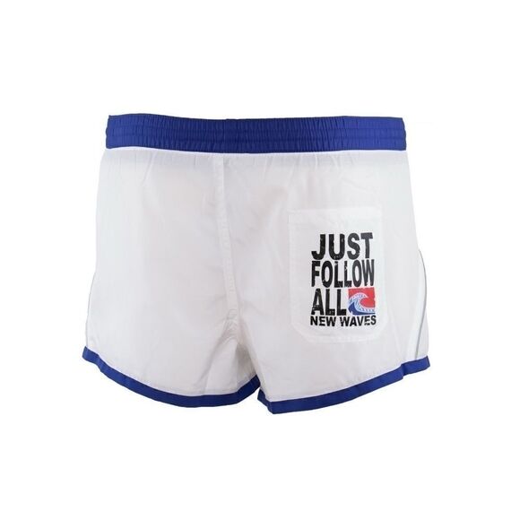 New Just Cavalli Men XS / 46 White Blue Short Swim Trunks Light Beach Swimsuit - Picture 7 of 8